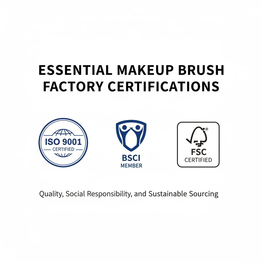 Image showing logos of ISO 9001, BSCI, and FSC certifications.