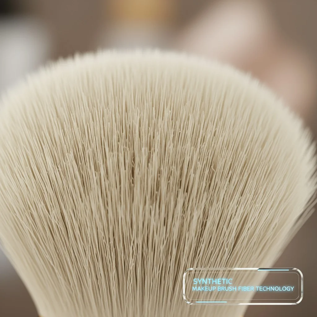 Macro shot of synthetic brush bristles showing their matte texture and density