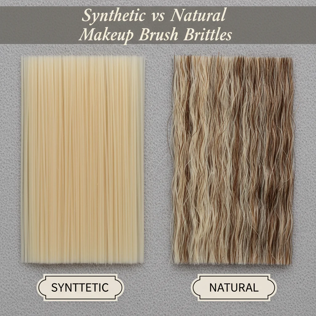 Close-up shot of synthetic brush bristles showing their texture