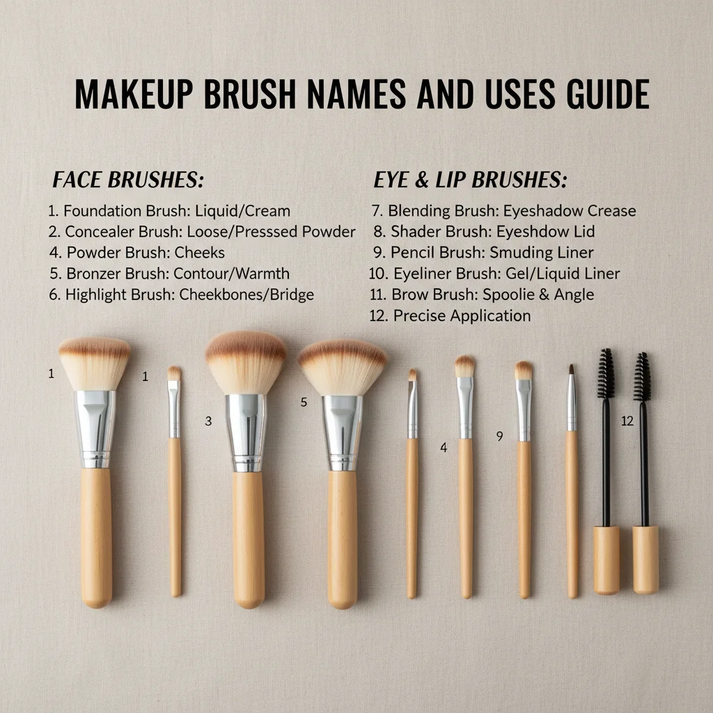 Featured image for Makeup Brushes: Names and Their Uses