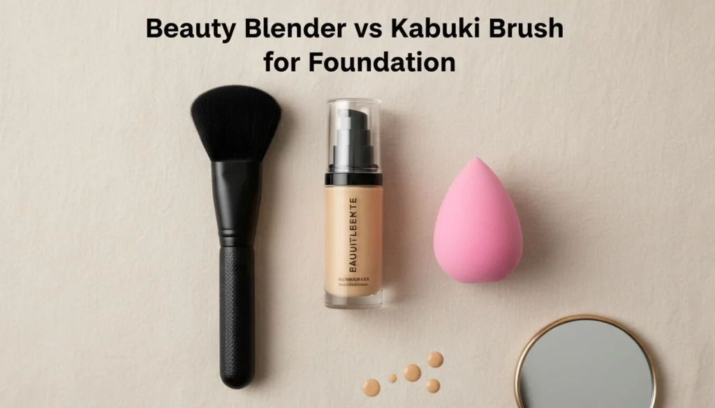Featured image for Which Tool Wins for Foundation: Beauty Blender vs Kabuki Brush?